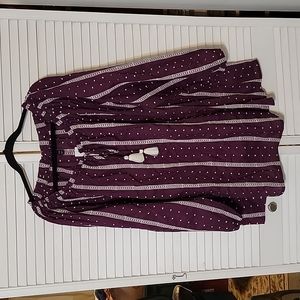 Lane Bryant drop shoulder purple blouse 26/28 NWT